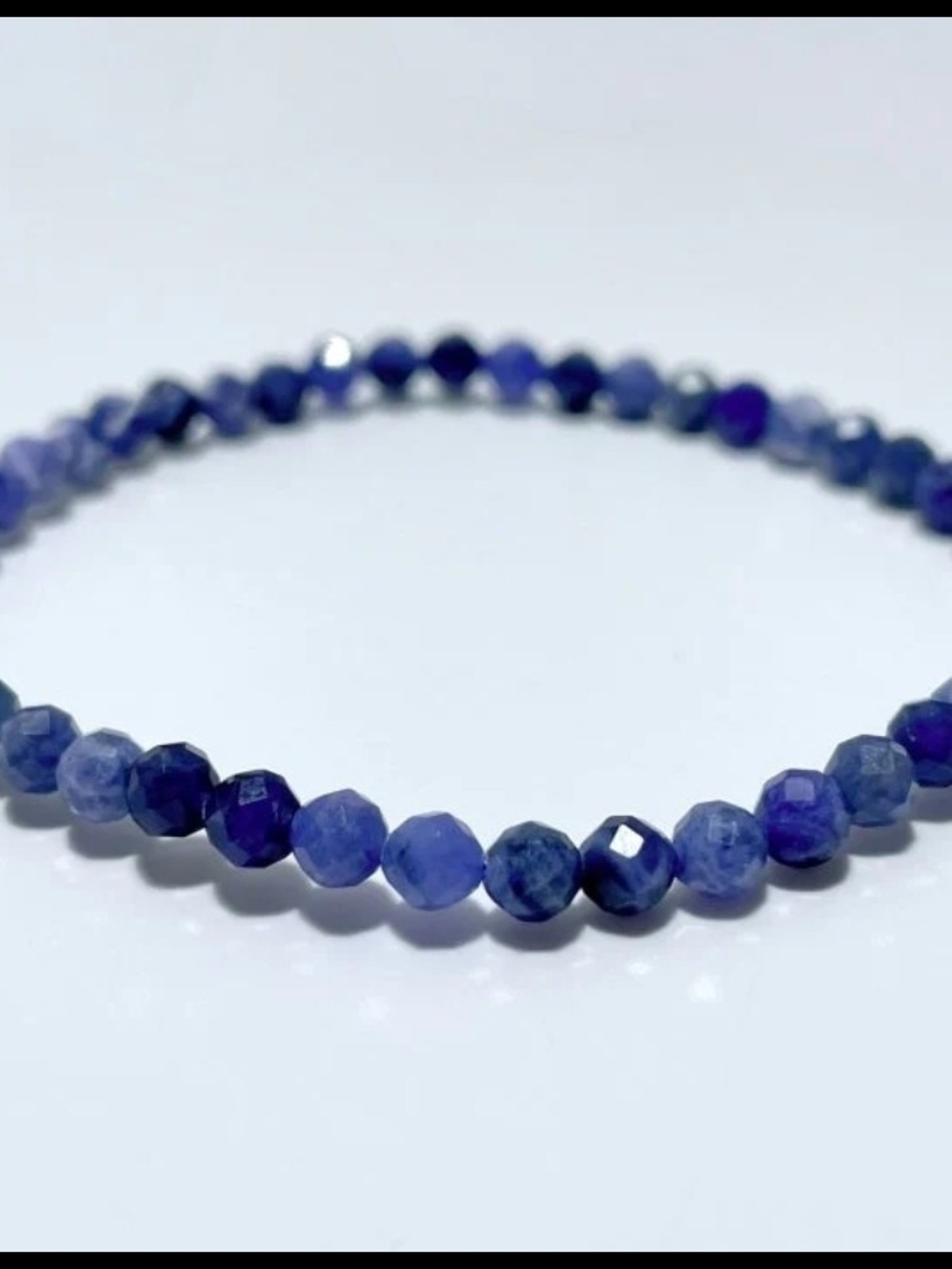 4MM Multi-Faceted Blue Sodalite Bracelet